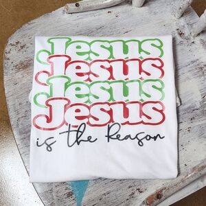 New Bella Canvas Jesus Is The Reason Short Sleeve Tee